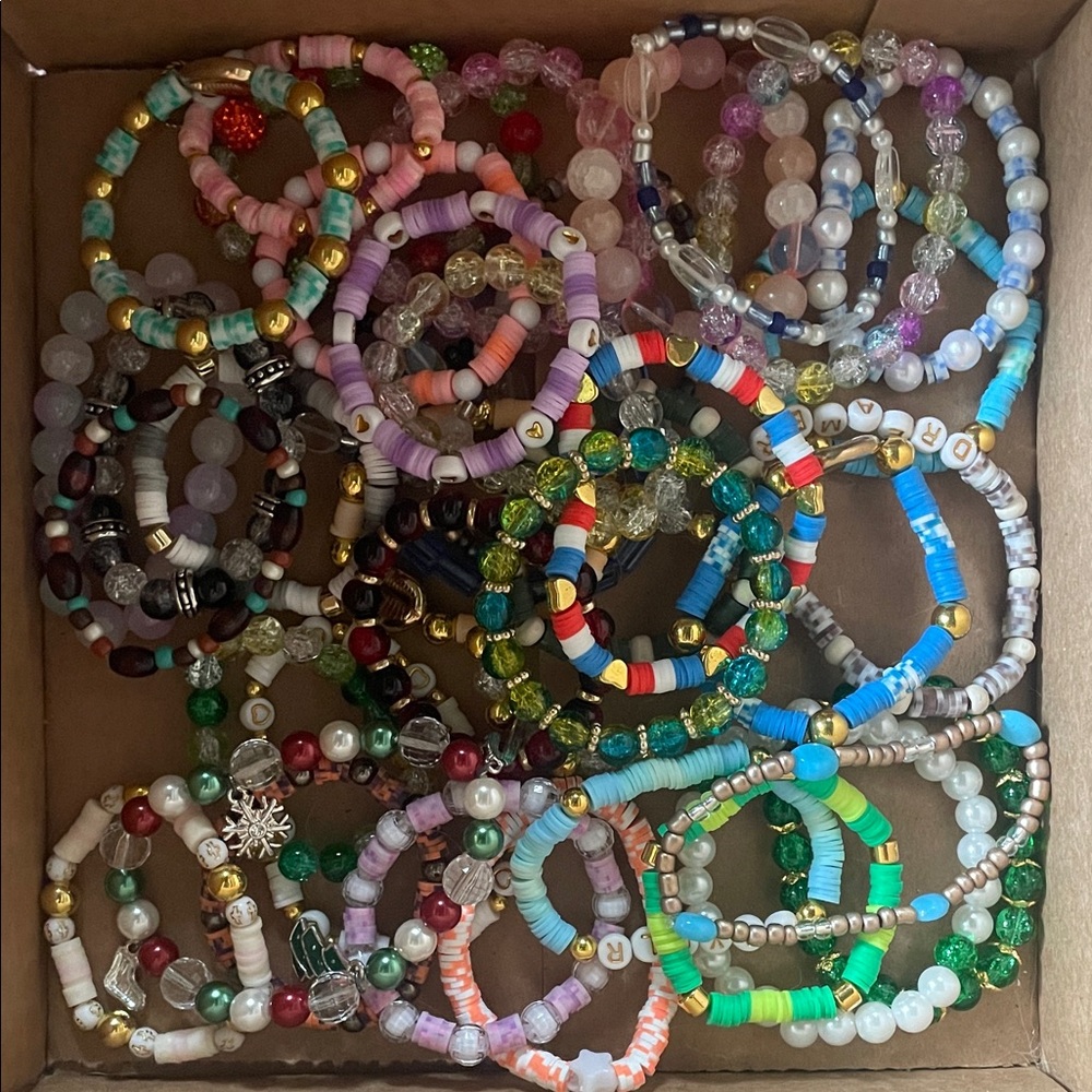 3 custom made bracelets